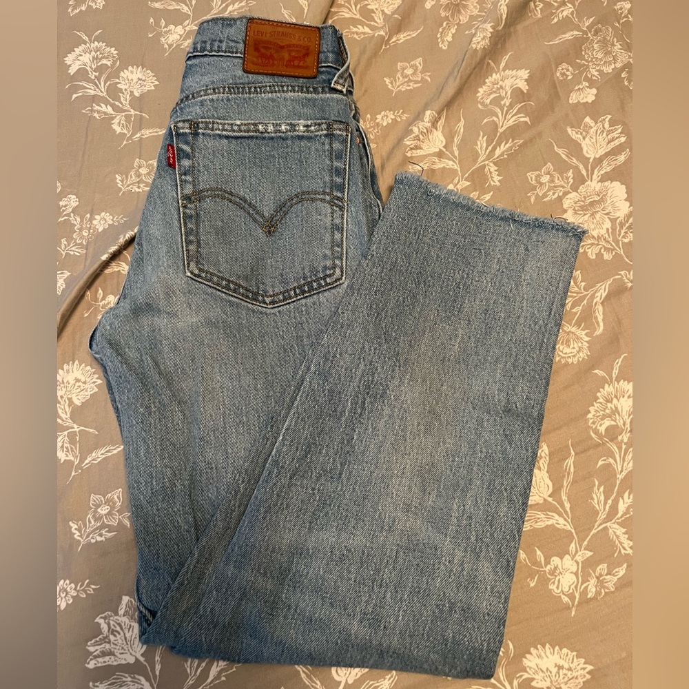 Levi's Wedgie Straight Light Wash Denim Jeans